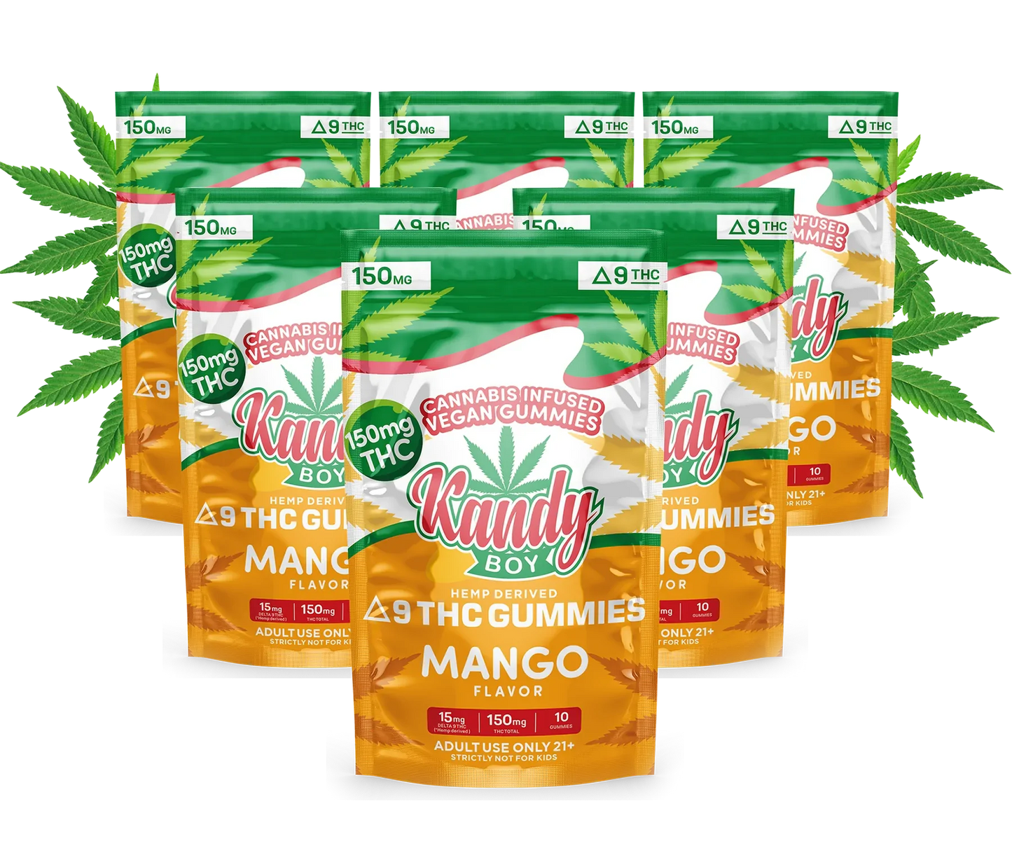 MANGO DELTA 9 THC GUMMIES | 6-PACK BUNDLE | 900MG