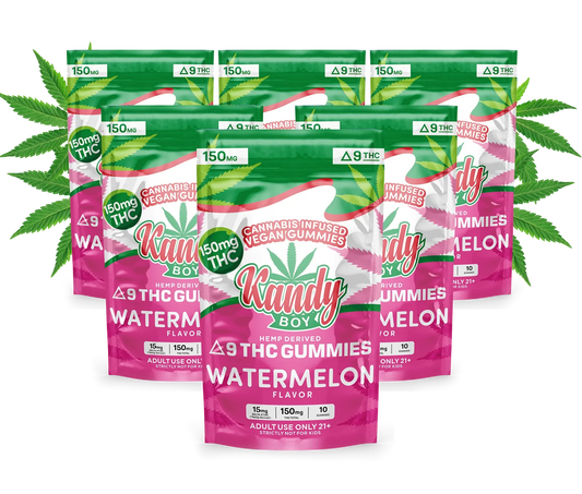 WATERMELON DELTA 9 THC GUMMIES | 6-PACK BUNDLE | 900MG